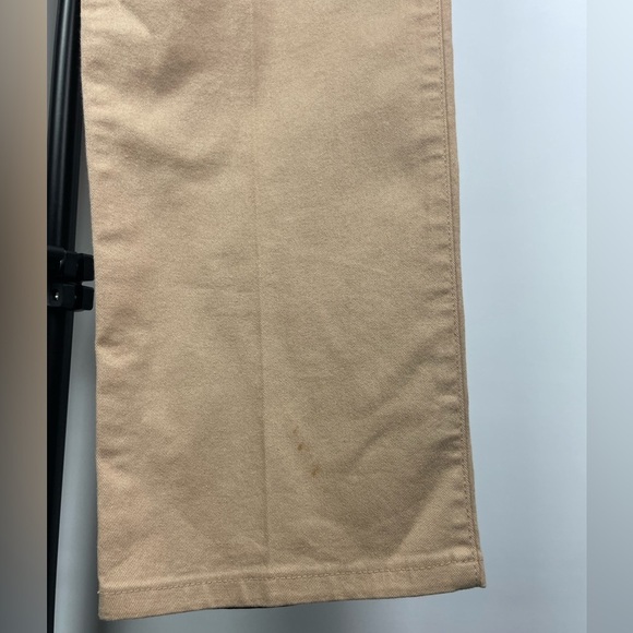 Bogner Khaki Tan High Waist Rough Straight Leg Pants - Picture 11 of 12